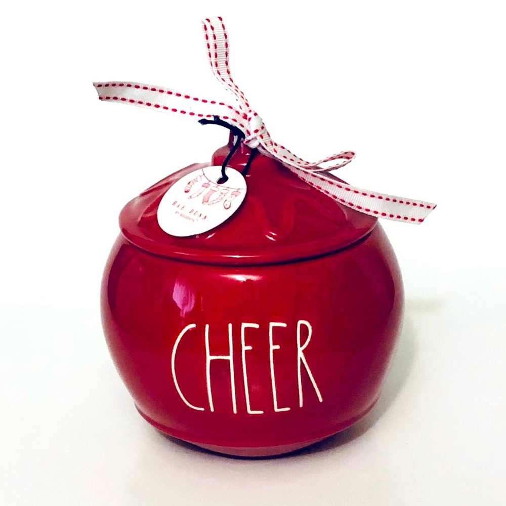 Rae Dunn Christmas Cheer Ball Canister